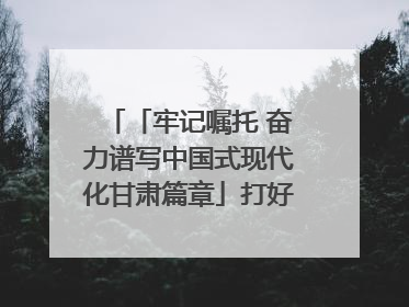 「牢记嘱托 奋力谱写中国式现代化甘肃篇章」打好“三北”工程攻坚战 筑牢国家西部生态安全屏障
