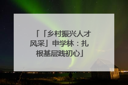 「乡村振兴人才风采」申学林：扎根基层践初心