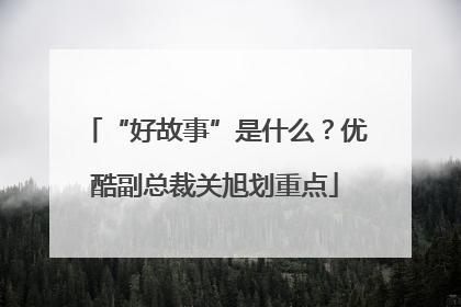 “好故事”是什么？优酷副总裁关旭划重点