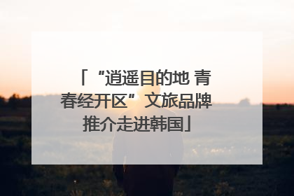 “逍遥目的地 青春经开区”文旅品牌推介走进韩国