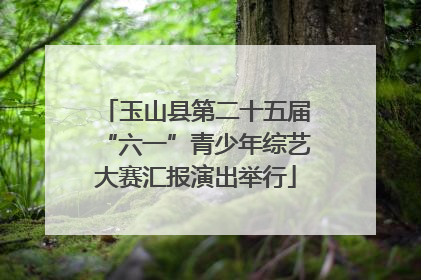 玉山县第二十五届“六一”青少年综艺大赛汇报演出举行