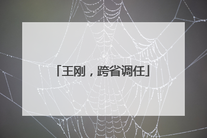 王刚，跨省调任