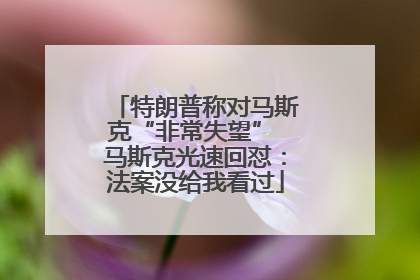 特朗普称对马斯克“非常失望” 马斯克光速回怼：法案没给我看过