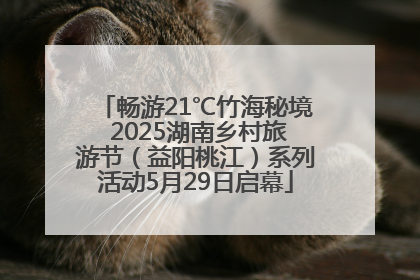 畅游21℃竹海秘境 2025湖南乡村旅游节（益阳桃江）系列活动5月29日启幕