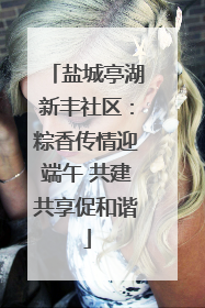盐城亭湖新丰社区：粽香传情迎端午 共建共享促和谐