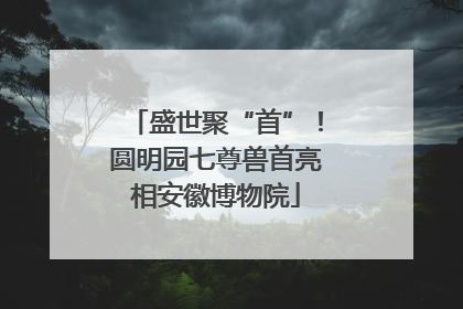 盛世聚“首”！圆明园七尊兽首亮相安徽博物院