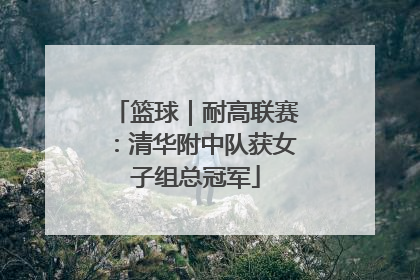 篮球｜耐高联赛：清华附中队获女子组总冠军
