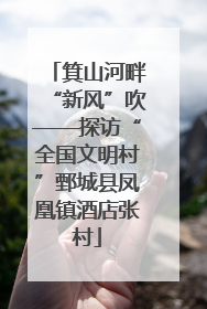 箕山河畔“新风”吹——探访“全国文明村”鄄城县凤凰镇酒店张村