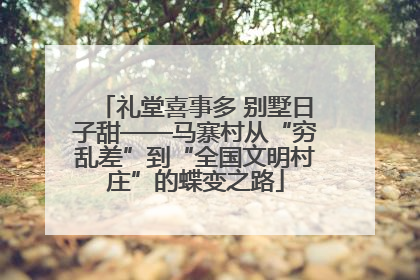 礼堂喜事多 别墅日子甜——马寨村从“穷乱差”到“全国文明村庄”的蝶变之路