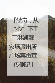 禁毒，从“心”下手――洪湖戴家场派出所广场禁毒宣传侧记