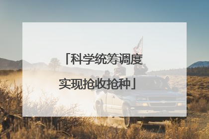 科学统筹调度实现抢收抢种