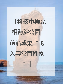 科技市集亮相海淀公园 前沿成果“飞入寻常百姓家”