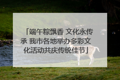 端午粽飘香 文化永传承 我市各地举办多彩文化活动共庆传统佳节