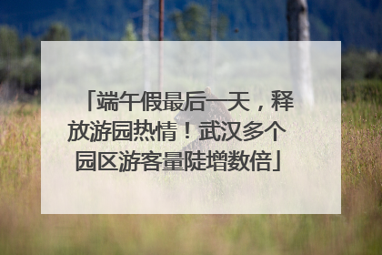 端午假最后一天，释放游园热情！武汉多个园区游客量陡增数倍