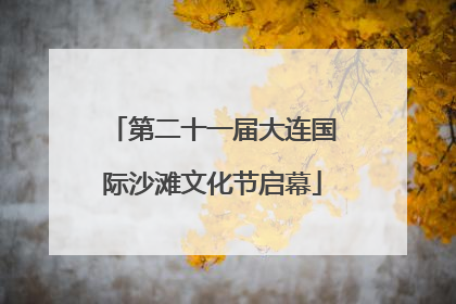第二十一届大连国际沙滩文化节启幕