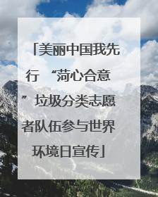 美丽中国我先行 “菏心合意”垃圾分类志愿者队伍参与世界环境日宣传
