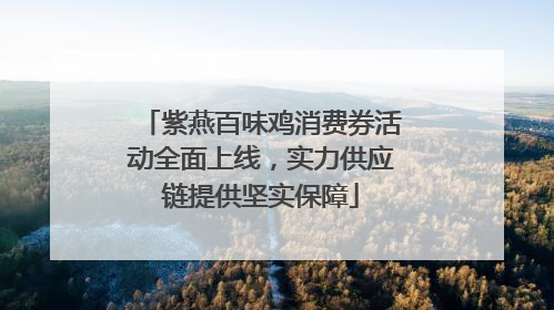 紫燕百味鸡消费券活动全面上线，实力供应链提供坚实保障