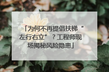 为何不再提倡扶梯“左行右立”？工程师现场揭秘风险隐患