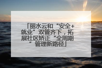 丽水云和“安全+就业”双管齐下，拓展社区矫正“全周期”管理新路径