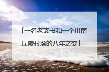 一名老支书和一个川南丘陵村落的八年之变