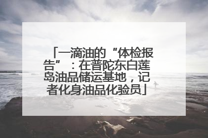 一滴油的“体检报告”：在普陀东白莲岛油品储运基地，记者化身油品化验员