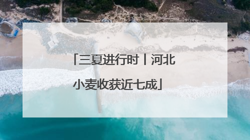三夏进行时丨河北小麦收获近七成