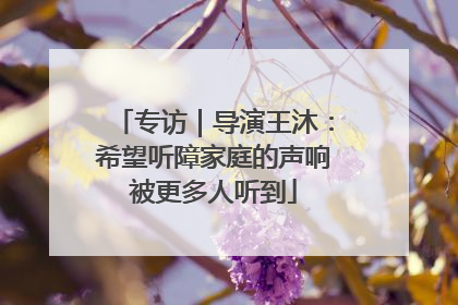 专访｜导演王沐：希望听障家庭的声响被更多人听到