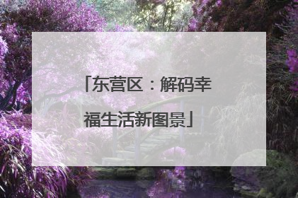 东营区：解码幸福生活新图景