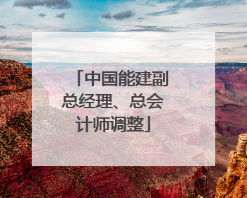 中国能建副总经理、总会计师调整