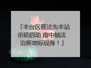 丰台区普法先丰站重磅启动 南中轴法治新地标现身！