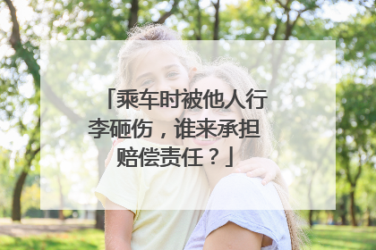 乘车时被他人行李砸伤，谁来承担赔偿责任？