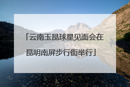 云南玉昆球星见面会在昆明南屏步行街举行