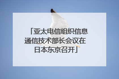 亚太电信组织信息通信技术部长会议在日本东京召开