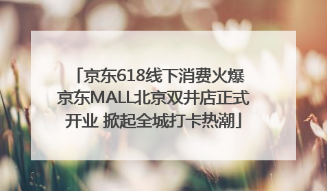 京东618线下消费火爆 京东MALL北京双井店正式开业 掀起全城打卡热潮