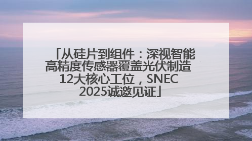 从硅片到组件：深视智能高精度传感器覆盖光伏制造12大核心工位，SNEC 2025诚邀见证