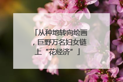 从种地转向绘画，巨野万名妇女链上“花经济”