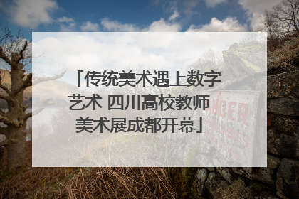 传统美术遇上数字艺术 四川高校教师美术展成都开幕