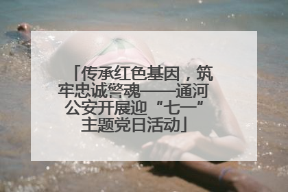 传承红色基因，筑牢忠诚警魂——通河公安开展迎“七一”主题党日活动