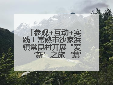 参观+互动+实践！常熟市沙家浜镇常昆村开展“爱‘新’之旅‘蔬’适生活”参观学习活动