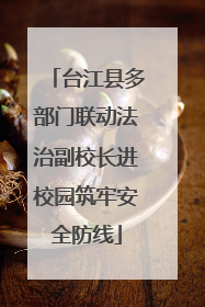 台江县多部门联动法治副校长进校园筑牢安全防线