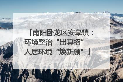 南阳卧龙区安皋镇：环境整治“出真招” 人居环境“焕新颜”
