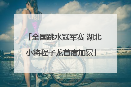 全国跳水冠军赛 湖北小将程子龙首度加冕