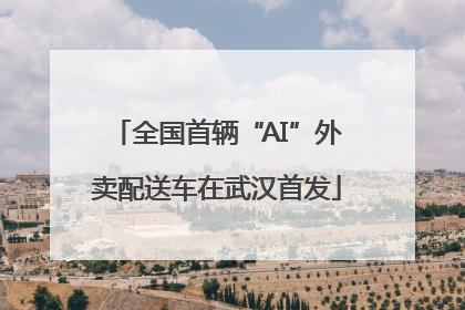 全国首辆“AI”外卖配送车在武汉首发