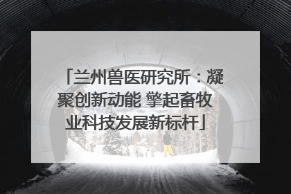 兰州兽医研究所：凝聚创新动能 擎起畜牧业科技发展新标杆