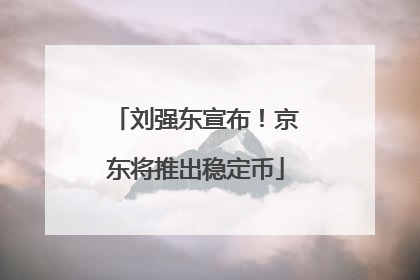 刘强东宣布！京东将推出稳定币