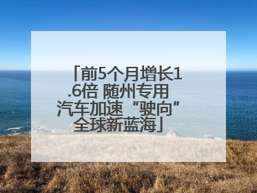 前5个月增长1.6倍 随州专用汽车加速“驶向”全球新蓝海