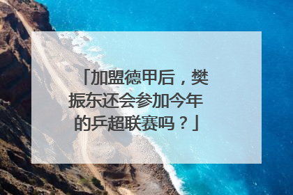 加盟德甲后，樊振东还会参加今年的乒超联赛吗？