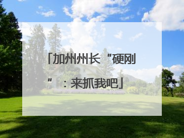 加州州长“硬刚”：来抓我吧