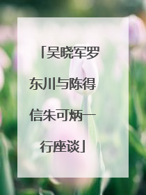 吴晓军罗东川与陈得信朱可炳一行座谈