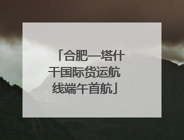 合肥—塔什干国际货运航线端午首航
